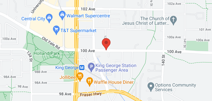map of 2309 13750 100 AVENUE